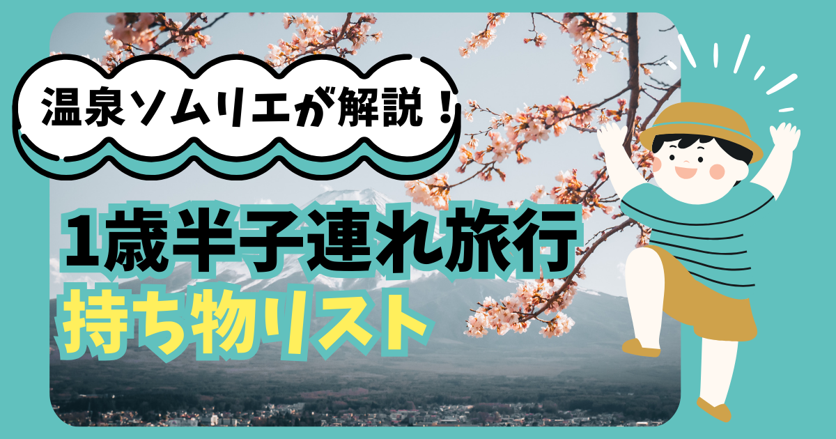 1歳半の旅行】持ち物リスト！旅好きママがあると便利なアイテム