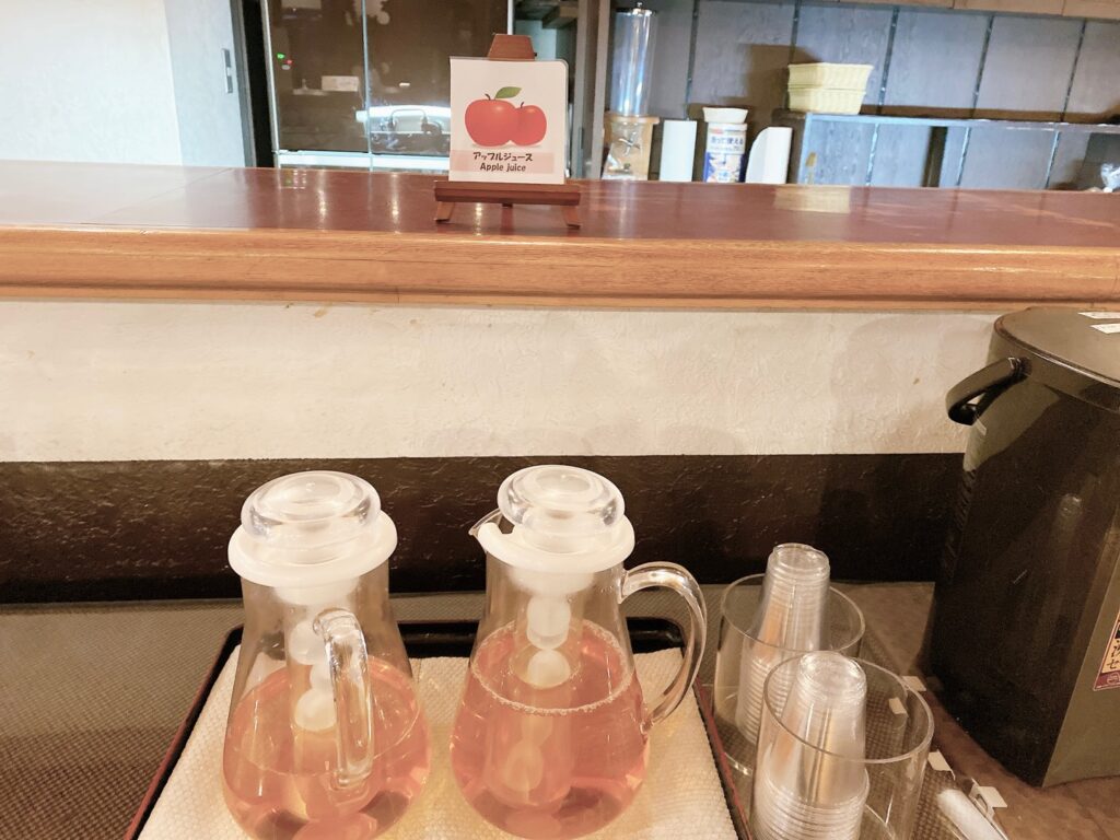 富士レークホテル ウェルカムドリンクの実際の写真3
